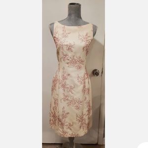 Ann Taylor Dress with Rose Design